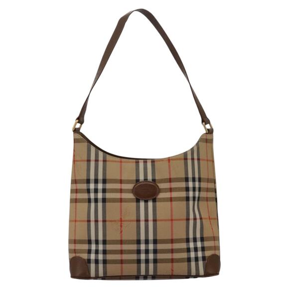 Burberry Nova Check Shoulder Bag Canvas Beige - Picture 2 of 16